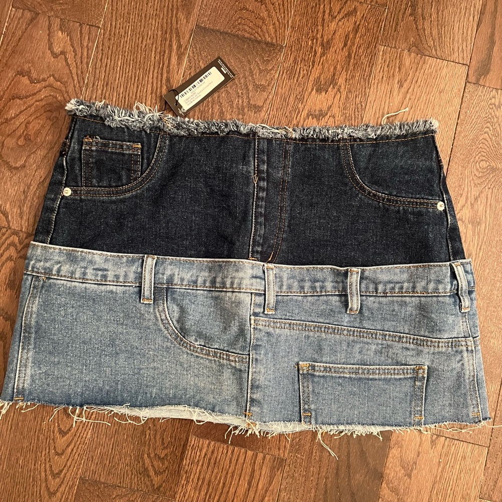 Pretty little thing denim mini skirt